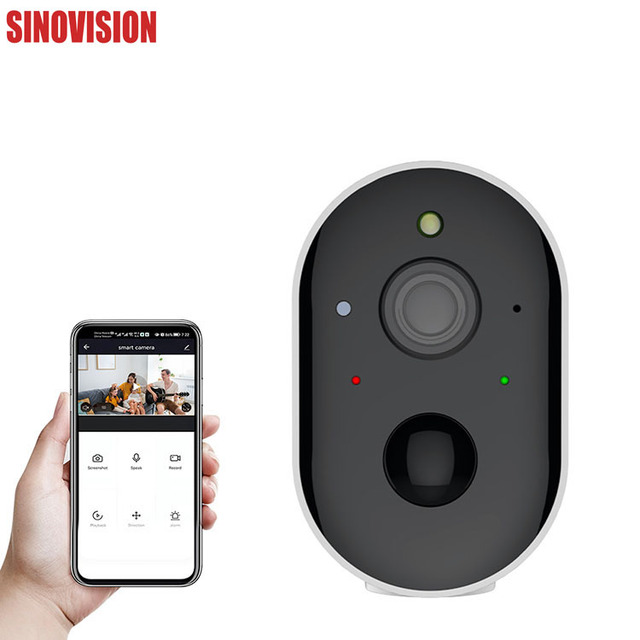 SINOVISION Factory Direct IP66 Waterproof Outdoor 4G EU WiFi Network IP Camera with CMOS Sensor Microphone & Intercom Speaker