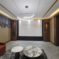 Panneau décoratif intérieur de luxe en WPC, fibre de bambou, bois, placage de bois, cristal de carbone, surface miroir haute brillance
