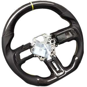 Accessoires intérieurs de voiture Volant en fibre de carbone pour <span class=keywords><strong>Ford</strong></span> <span class=keywords><strong>Mustang</strong></span> GT Shelby GT500 GT350 2018 2019 2020 2021 <span class=keywords><strong>2022</strong></span> - Product Image 5