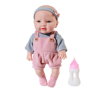 MILI Muñeca de juguete para niños hecha a mano de 12 pulgadas Bebé de simulación de vinilo completo con accesorios Nuevo material plástico - Product Image 4