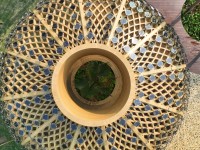 Material de Construcción de Bambú Verde, Cabaña de Madera Personalizada para Complejos Turísticos, Casa de Bambú Prefabricada Moderna y Desmontable