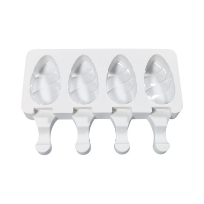 4-pointed oval ice cream mold