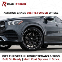 Jantes forgées sur mesure Reach Forged Monoblock 6061-T6 Noir mat Multi-branches 21" 5x112 pour Mercedes GLE DOT PCD ET personnalisés