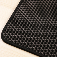 Nettoyage facile, protège le tapis de litière pour chat EVA double couche, tapis de trappeur pour litière pour chat, fond imperméable, antidérapant