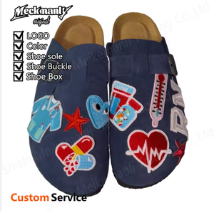 Zuecos de Diseño de Alta Calidad en Gamuza Personalizados y Zuecos de Corcho para Mujer, Pantuflas de Lujo - Product Image 1