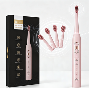 Factory OEM T8 Sonic Electric <strong>Toothbrush</strong>, Custom Logo/Color/Package, 5 Modes Rechargeable Adult <strong>Toothbrush</strong> with 4 Brush Heads - Product Image 1