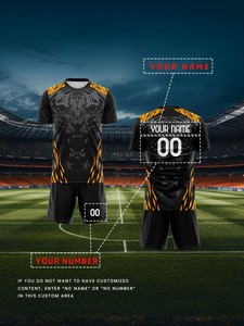 Nuevo Conjunto de Camiseta de Fútbol con Estampado de Tigre, Transpirable y que Absorbe la Humedad, para Entrenamiento y <span class=keywords><strong>Partidos</strong></span> de Club - Product Image 2