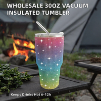 Gobelet de voyage isotherme en acier inoxydable de 30 oz avec couvercle en plastique et paille, tasse à double paroi pour le camping, le bureau et l'extérieur