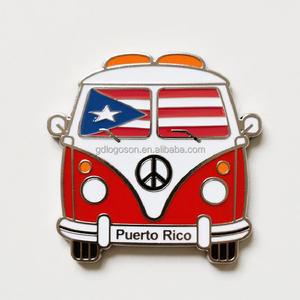 Porte-clés <span class=keywords><strong>de</strong></span> Bus rouge en émail avec étiquette <span class=keywords><strong>de</strong></span> nom, chaîne en métal, amour & paix, vente en gros, forme V W, 30 pièces - Product Image 5