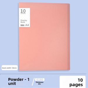 Carpeta de Archivo X515 Personalizada de Gran Capacidad, Material PP, Color Morandi, con Clip Transparente para Música, Logotipo Impreso y Etiqueta - Product Image 4