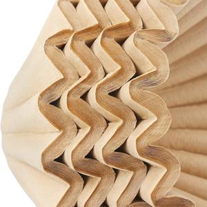 Filtro <span class=keywords><strong>de</strong></span> café <span class=keywords><strong>de</strong></span> papel ondulado, tamaño más <span class=keywords><strong>grande</strong></span>, 250x110mm, filtros 100, especialmente para verter sobre la <span class=keywords><strong>cesta</strong></span> del gotero, filtro <span class=keywords><strong>de</strong></span> café desechable Natural - Product Image 2