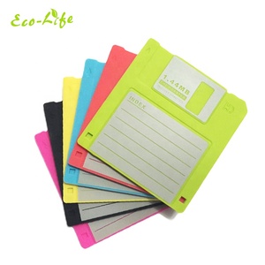 Sous-verres en silicone imperméables tapis boisson table basse antidérapant coloré sous-verre en silicone <span class=keywords><strong>disquette</strong></span> - Product Image 3