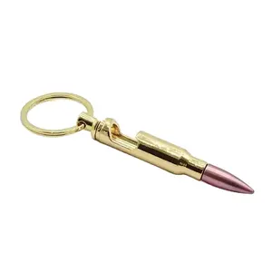 Gouden Bullet Flesopener Bier Frisdrankfles Met Sleutelhanger Voor Bargereedschap