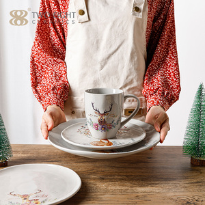 Assiettes en céramique <span class=keywords><strong>de</strong></span> Noël les plus vendues, tasses à café en <span class=keywords><strong>porcelaine</strong></span>, vaisselle, vaisselle <span class=keywords><strong>de</strong></span> <span class=keywords><strong>table</strong></span>, services <span class=keywords><strong>de</strong></span> <span class=keywords><strong>table</strong></span> - Product Image 5