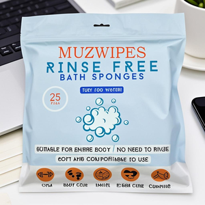 Salviette Detergenti <span class=keywords><strong>Monouso</strong></span> OEM di Grandi Dimensioni Senza Risciacquo <span class=keywords><strong>e</strong></span> Senza <span class=keywords><strong>Acqua</strong></span>, Spugna da Bagno con <span class=keywords><strong>Sapone</strong></span> Adatta per Pazienti Post-Operatori <span class=keywords><strong>e</strong></span> Anziani - Product Image 1