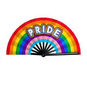 Bán Buôn Rất Nhiều Cầu Vồng Niềm Tự Hào Giấy Người Hâm Mộ Tay Quảng Cáo Di Động Gấp Fan Biểu Tượng Tùy Chỉnh In Nhựa Hawaii Cờ Tay Fan Hâm Mộ - Product Image 1