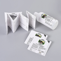 Autocollants adhésifs multicouches recyclables décoller rouleau pliant livret impression étiquettes d'emballage pour flacon de médicament
