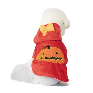 Costume de <span class=keywords><strong>citrouille</strong></span> d'Halloween pour animaux de compagnie pour chiens et chats, manteau d'automne et d'hiver, vêtements les plus vendus - Product Image 2