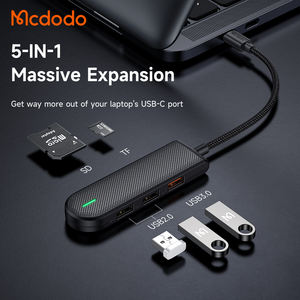 Mcdodo-Lector de disco duro USB 3,0, tarjeta SD/TF, divisor M para Windows, MAC/ IPAD, OS, Android, 5 en 1, 5Gbps, <span class=keywords><strong>2TB</strong></span>, <span class=keywords><strong>2TB</strong></span> - Product Image 2
