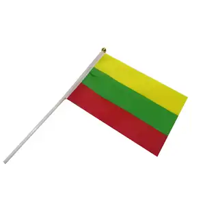 Commercio all'ingrosso della fabbrica 14*21cm piccola bandiera lituana bandiera allegria per feste e celebrazioni per l'educazione assicurativa & agricoltura