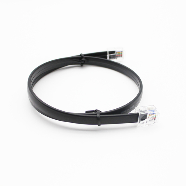 28 30 32 AWG RJ12 Telephone Patch Cord 6P6C Multi Core Straight Modular Cable