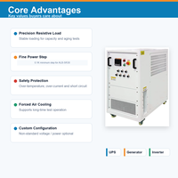 Banc de charge résistif triphasé AC 5KW personnalisable, 380V AC, haute précision, protection IP55, refroidissement par air forcé pour tests de puissance