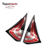 Topzonauto pour OEM 26550-5AA1D / 26555-5AA1D Pièces automobiles de rechange Feux arrière extérieurs gauche et droit rouges pour Nissan Murano 2015