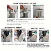 Multifunctionele Elektrische Trommel Groentesnijder Handmatige Stalen Fruit Chopper Snijmachine Voor Voedsel & Noten Gebruik Voor Handmatige Aardappelrasp