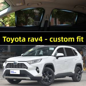 Pare-soleil spécial Toyota RAV4 Rongfang Plus <span class=keywords><strong>pour</strong></span> voiture à double moteur, rideau de fenêtre latérale magnétique en maille à clipser, <span class=keywords><strong>protection</strong></span> solaire - Product Image 2