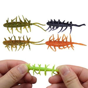 Esca Morbida 5.8cm/1.5g 4.5cm/1.1g per <span class=keywords><strong>Pesca</strong></span> Selvaggia con Testa Piombata Invertita, Esca Finta Galleggiante per Bass e <span class=keywords><strong>Pesci</strong></span> Testa di Serpente - Product Image 3