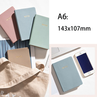 Quelle Factory Office School Tragbare Tasche Leder PU Notebook Briefpapier Zubehör A6 Journal