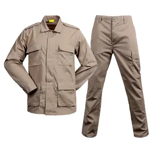 Seragam BDU Kamuflase Warna Khaki