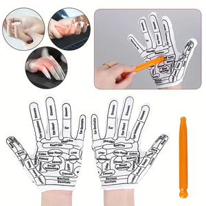 Venta al por Mayor de 1 Par de Guantes de Acupresión y Reflexología para Masaje de Manos, Alivio del Dolor y Relajación, Herramientas para Spa en Casa - Product Image 2