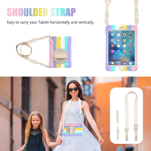 เคสแบบสมมาตรหลากสีรุ้งสำหรับไอแพดมินิ<span class=keywords><strong>1</strong></span> <span class=keywords><strong>2</strong></span> 3 7.9นิ้วเคสแท็บเล็ตสายรัดมือกันกระแทกทนทาน - Product Image 5