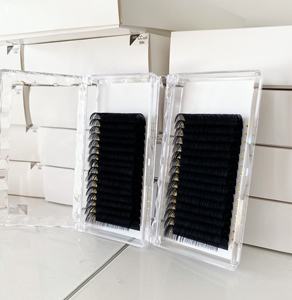 Kostenloser Versand C D CC DD L <span class=keywords><strong>M</strong></span> Mattschwarze Kaschmir-Wimperntrays Großhandel Einzelne Wimpernverlängerung Zubehör Verlängerungswimpern - Product Image 1