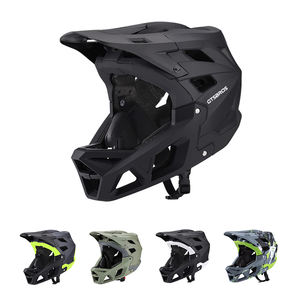 หมวกกันน็อคเต็มใบสำหรับผู้ใหญ่ ผลิตตามแบบ OEM ได้รับการรับรองมาตรฐาน CE สำหรับความปลอดภัยในการขับขี่มอเตอร์ไซค์ แข่งรถ และขี่จักรยานเสือภูเขา - Product Image 1