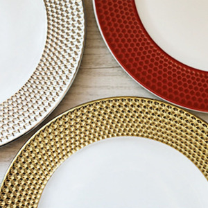 Platos de Cerámica Ecológicos Rojos para Filetes y Pasta, Platos para Postre, para Hoteles, Restaurantes y Fiestas - Product Image 3