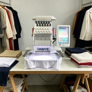 Machine à broder informatisée à servo-moteur, tête simple, 12 aiguilles pour dentelle et vêtements - Product Image 1