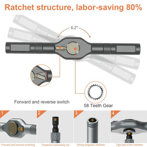 24 in 1 Multi-Function Ratchet <b>Screwdriver</b> <b>Set</b> Torque Tool Magnetic <b>Bits</b> Tools Household Repair 24 in 1 Tool <b>Sets</b> 24 in 1 24 in - Product Image 2