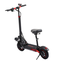Trottinette électrique 15 Ah avec siège pour adulte, pneus tout-terrain de 10 pouces, idéale pour les trajets urbains - Entrepôt USA