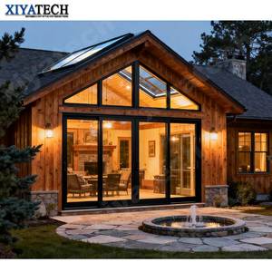 Xiyatech Thiết Kế Hiện Đại Nhôm Đôi Tráng Men Tempered Glass Ban Công Trượt Cửa Cách Âm Trượt Patio Cửa - Product Image 1