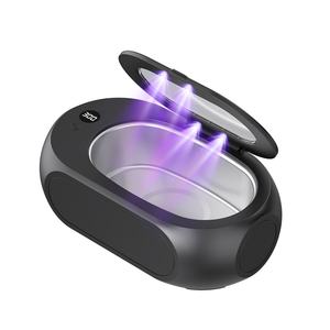 Nettoyeur ultrasonique UV 600 ml pour bijoux et lunettes, 45 kHz avec source d'alimentation électrique UVC, temps de nettoyage réglable 600 s - Product Image 3