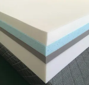 Il produttore cinese arrotola il materasso e il materasso in memory foam di gel di visco in lattice naturale in una scatola