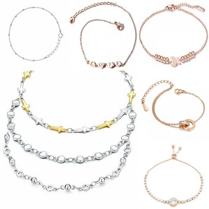 Bracelet <span class=keywords><strong>de</strong></span> <span class=keywords><strong>cheville</strong></span> Double Figaro en acier inoxydable, cordon <span class=keywords><strong>de</strong></span> plage Simple, chaîne à bords, serpent cubain, personnalisé - Product Image 2