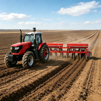 Semoir à engrais monté 2BYSF-8E à 8 rangs pour l'agriculture européenne, profondeur de semis réglable, semoir de précision