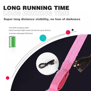 Luminous <strong>Glow</strong> Necklace <strong>Dog</strong> <strong>Collar</strong> LED Light New Arrival 360 Degree Glowing USB Rechargeable Waterproof RIBBONS Solid Sustainable - Product Image 4