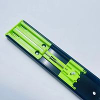 Glissière de tiroir télescopique robuste à extension complète avec fermeture amortie pour usage intensif