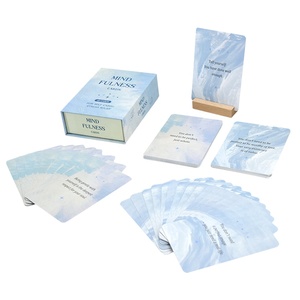 Cartes d'affirmation éducatives personnalisées en gros, jeu <span class=keywords><strong>de</strong></span> cartes <span class=keywords><strong>de</strong></span> motivation et <span class=keywords><strong>de</strong></span> pleine conscience, impression OEM, boîte magnétique <span class=keywords><strong>de</strong></span> luxe, guérison - Product Image 1
