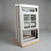 Ventanas Modernas Insonorizadas de Aluminio con Elevación Bidireccional, Ventanas Corredizas Verticales de Doble Acristalamiento para Patio de Villa