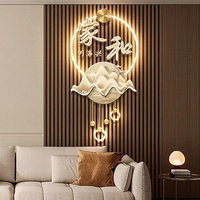 Lampu Akrilik LED Dekorasi Seni Lukisan Hewan Still Life Cetak UV Kristal Porselen Dekorasi Dinding